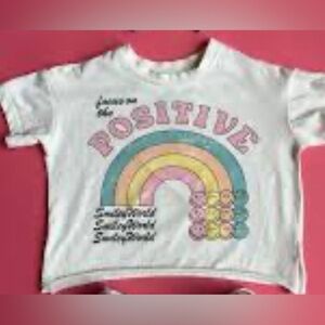 Smile rainbow toddler girls top size 2T. Nwt